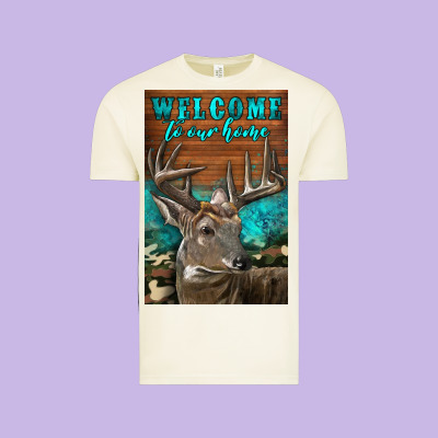 Western Buck Deer Garden Vintage Tee Designed By Lillyallendesigns