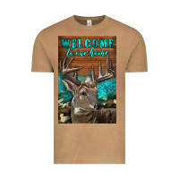 Vintage Camel Western Buck Deer Garden Vintage Tee - LillyAllenDesigns