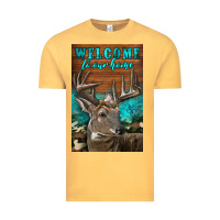 Vintage Mustard Western Buck Deer Garden Vintage Tee - LillyAllenDesigns