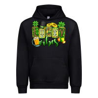 Black St. Patrick's Lucky vibes Urban Hoodie - OliviaCreatesArt