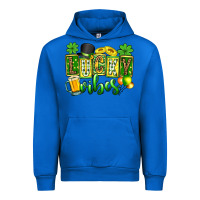 Cobalt St. Patrick's Lucky vibes Urban Hoodie - OliviaCreatesArt