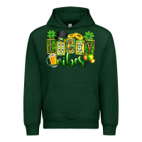 Forest Green St. Patrick's Lucky vibes Urban Hoodie - OliviaCreatesArt
