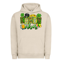 Pigment French Oak St. Patrick's Lucky vibes Urban Hoodie - OliviaCreatesArt