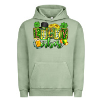 Pigment Oil Green St. Patrick's Lucky vibes Urban Hoodie - OliviaCreatesArt