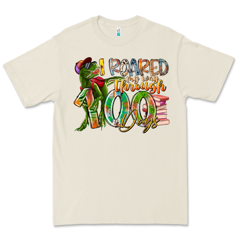 I Roared My Way Through 100 Days Premium Tee by RacoonDesign | Teevron