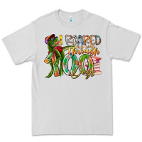 Dove Grey i roared my way through 100 days Premium Tee - RacoonDesign