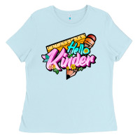 Baby Blue hello kinder Ladies Tee - JahusDesignShop