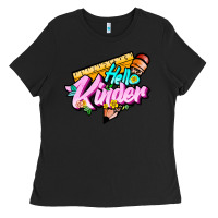 Black hello kinder Ladies Tee - JahusDesignShop