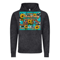 Vintage Black world's best mom sunflower leopard cowhide Vintage Hoodie - Artiststas
