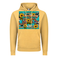 Vintage Mustard world's best mom sunflower leopard cowhide Vintage Hoodie - Artiststas