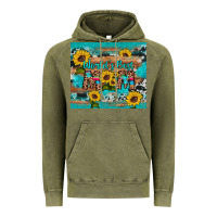 Vintage Olive world's best mom sunflower leopard cowhide Vintage Hoodie - Artiststas