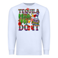 White Tequila made me do it Premium Sweatshirt - NancyCooperArtShop