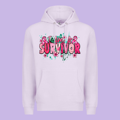I Am A Survivor Cancer Awareness Premium Hoodie Designed By Howdyjamesfarm