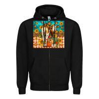 Black Western Fall Heifer Zipper Hoodie - LillyAllenDesigns