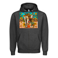 Charcoal Heather Western Fall Heifer Zipper Hoodie - LillyAllenDesigns
