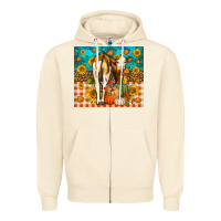 Sandshell Western Fall Heifer Zipper Hoodie - LillyAllenDesigns