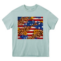 Arona 4th of July USA flag leopard sunflower 20oz tumble Heavy Core Tee - Neo Western