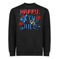 Black happy 4th of july Heavyweight Sweatshirt - MaliasSmallBusiness