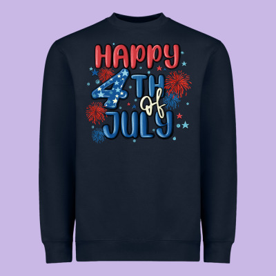 Happy 4th Of July Heavyweight Sweatshirt Designed By Maliassmallbusiness