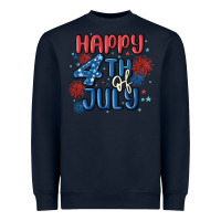 Navy happy 4th of july Heavyweight Sweatshirt - MaliasSmallBusiness