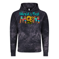 Cloud Black world's best mom sunflower Vintage Hoodie - Artiststas