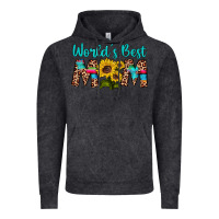 Vintage Black world's best mom sunflower Vintage Hoodie - Artiststas