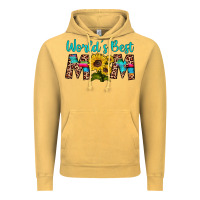 Vintage Mustard world's best mom sunflower Vintage Hoodie - Artiststas