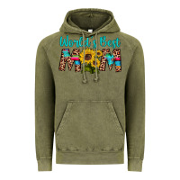 Vintage Olive world's best mom sunflower Vintage Hoodie - Artiststas