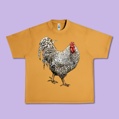 Dominique Rooster Urban Heavy Tee Designed By Lillyallendesigns