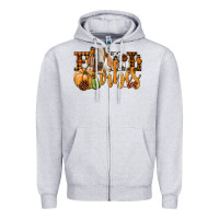 Heather Grey Fall Vibes Boer Goat Zipper Hoodie - LillyAllenDesigns