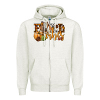 Oatmeal Heather Fall Vibes Boer Goat Zipper Hoodie - LillyAllenDesigns