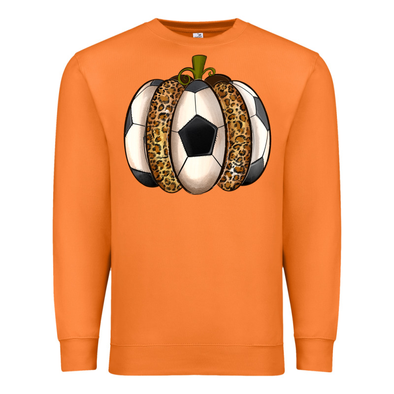 Soccer Pumpkin Premium Sweatshirt by texasbilliewilder | Teevron