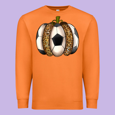 Soccer Pumpkin Premium Sweatshirt Designed By Texasbilliewilder