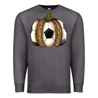 Charcoal Heather Soccer Pumpkin Premium Sweatshirt - texasbilliewilder