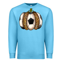 Ocean Blue Soccer Pumpkin Premium Sweatshirt - texasbilliewilder