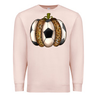 Pale Pink Soccer Pumpkin Premium Sweatshirt - texasbilliewilder