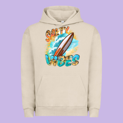 Salty Vibes Urban Hoodie Designed By Fadigitalartstudio