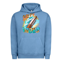 Pigment Pebble Blue Salty vibes Urban Hoodie - FaDigitalArtStudio