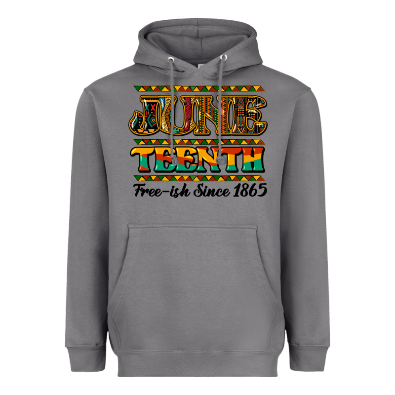 Juneteenth Free Ish Since 1965 Heavyweight Hoodie by NancyCooperArtShop | Teevron