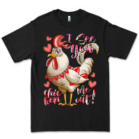 Black i see you chicken me out Premium Tee - RacoonDesign