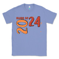 Colony Blue custom class of 2024 name of school font  super sn Classic Tee - MaliasSmallBusiness