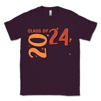 Plum custom class of 2024 name of school font  super sn Classic Tee - MaliasSmallBusiness