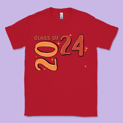 Custom Class Of 2024 Name Of School Font  Super Sn Classic Tee Designed By Maliassmallbusiness