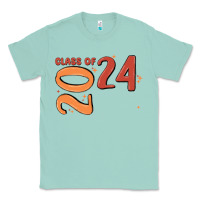 Seafoam custom class of 2024 name of school font  super sn Classic Tee - MaliasSmallBusiness