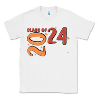 White custom class of 2024 name of school font  super sn Classic Tee - MaliasSmallBusiness