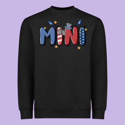 4th July Mini Heavyweight Sweatshirt Designed By Maliassmallbusiness