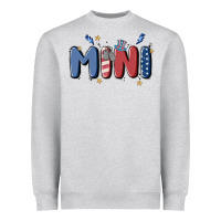 Heather Grey 4th july mini Heavyweight Sweatshirt - MaliasSmallBusiness