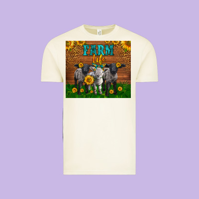 Western Baby Sheeps Farm Life Garden Vintage Tee Designed By Lillyallendesigns