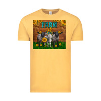 Vintage Mustard Western Baby Sheeps Farm Life Garden Vintage Tee - LillyAllenDesigns