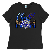 Black Cheer mom Ladies Tee - Zillion Design Studio